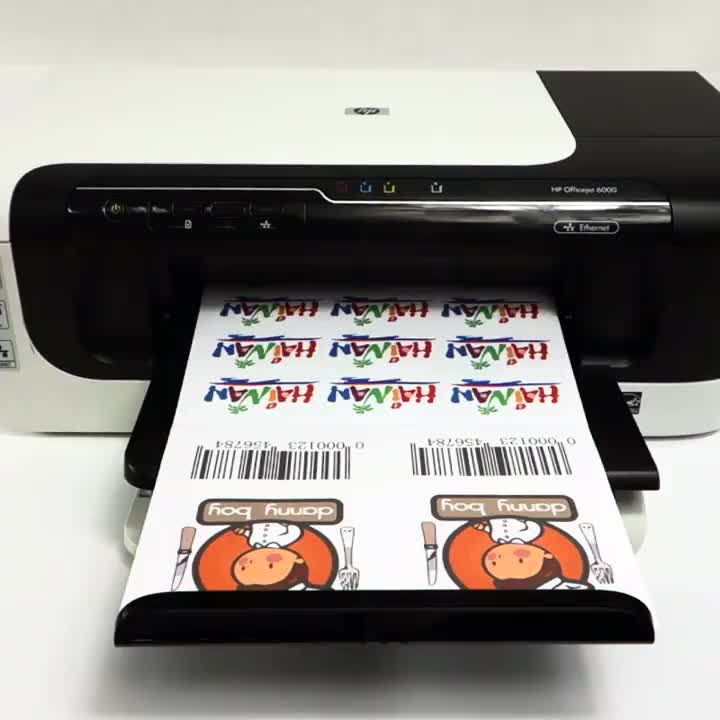 Stickers Transparents Impression sur imprimante laser - pour